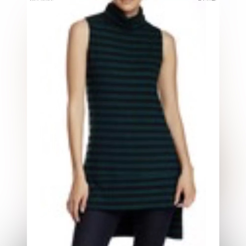 Nordstrom Painted Threads, new, sleeveless turtleneck  mini sweater tunic dress